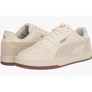 PUMA Men's CAVEN 2.0 SUEDE Sneaker, Warm White-Frosted Ivory-Gold, 10 - Vry Good